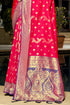 Deeva Sarees Magenta Pink Banarasi Silk Saree